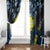 Palau Window Curtain Polynesian Dolphin Tropical Hibiscus Style