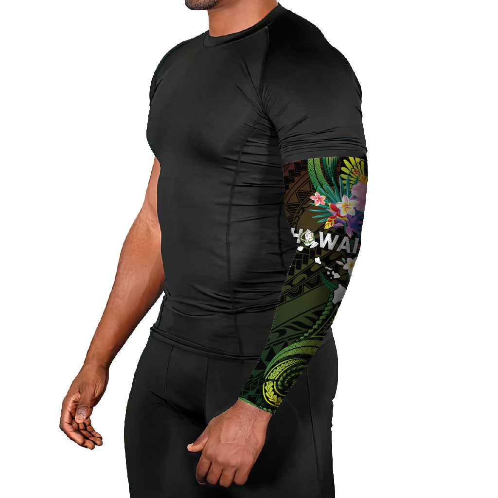 Hawaii Strong Arm Sleeves Polynesian Tribal Tropical Flowers