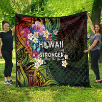 Hawaii Strong Quilt Polynesian Tribal Tropical Flowers LT05 - Polynesian Pride
