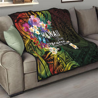 Hawaii Strong Quilt Polynesian Tribal Tropical Flowers LT05 - Polynesian Pride