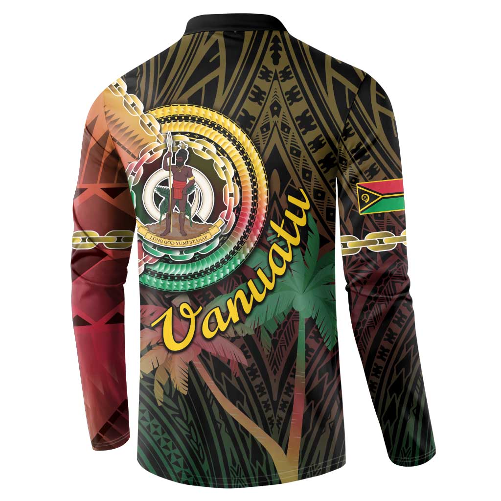 Vanuatu Espiritu Santo Island Button Sweatshirt Beach Landscape LT05 - Polynesian Pride
