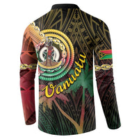 Vanuatu Espiritu Santo Island Button Sweatshirt Beach Landscape LT05 - Polynesian Pride