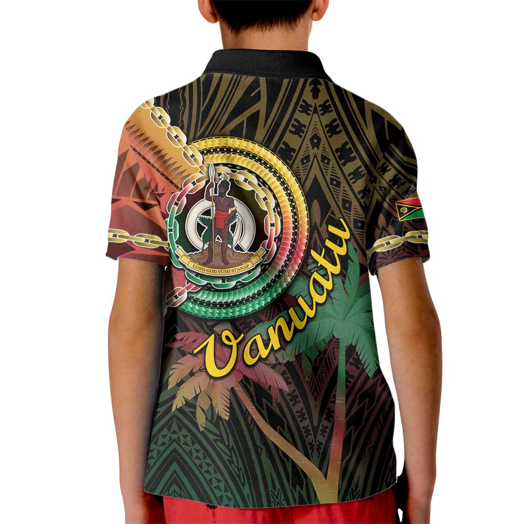 Vanuatu Espiritu Santo Island Kid Polo Shirt Beach Landscape LT05 - Polynesian Pride