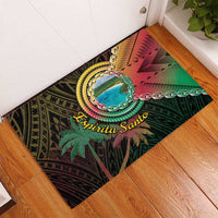 Vanuatu Espiritu Santo Island Rubber Doormat Beach Landscape LT05 - Polynesian Pride