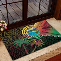 Vanuatu Espiritu Santo Island Rubber Doormat Beach Landscape LT05 - Polynesian Pride