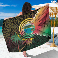 Vanuatu Espiritu Santo Island Sarong Beach Landscape LT05 One Size 44 x 66 inches Black - Polynesian Pride