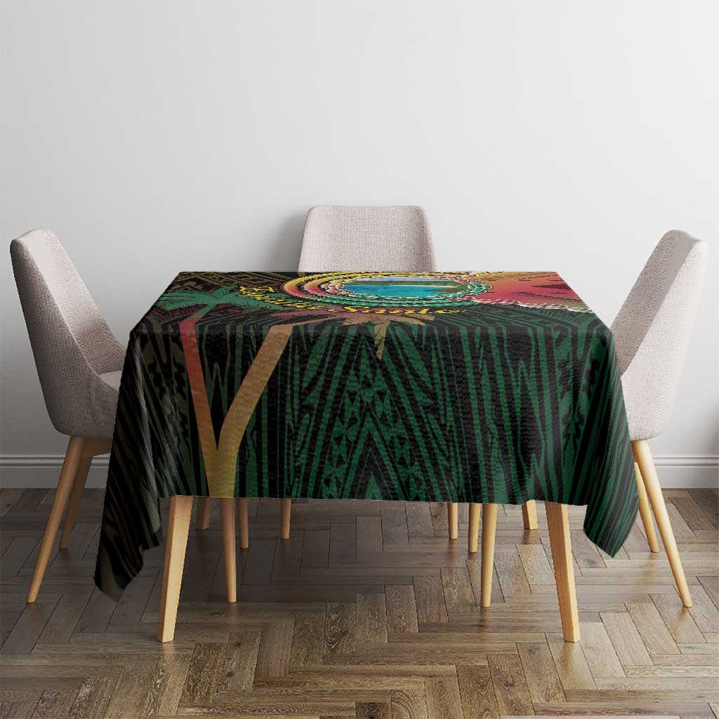 Vanuatu Espiritu Santo Island Tablecloth Beach Landscape LT05 - Polynesian Pride