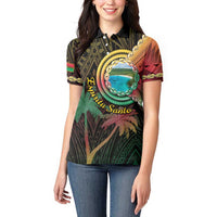 Vanuatu Espiritu Santo Island Women Polo Shirt Beach Landscape