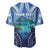 Personalised French Polynesia Bora Bora Baseball Jersey Beach Landscape Polynesian Style