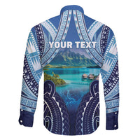 Personalised French Polynesia Bora Bora Family Matching Summer Maxi Dress and Hawaiian Shirt Beach Landscape Polynesian Style LT05 - Polynesian Pride