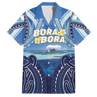 Personalised French Polynesia Bora Bora Family Matching Tank Maxi Dress and Hawaiian Shirt Beach Landscape Polynesian Style