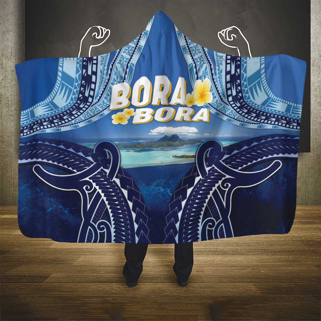 French Polynesia Bora Bora Hooded Blanket Beach Landscape Polynesian Style LT05 - Polynesian Pride