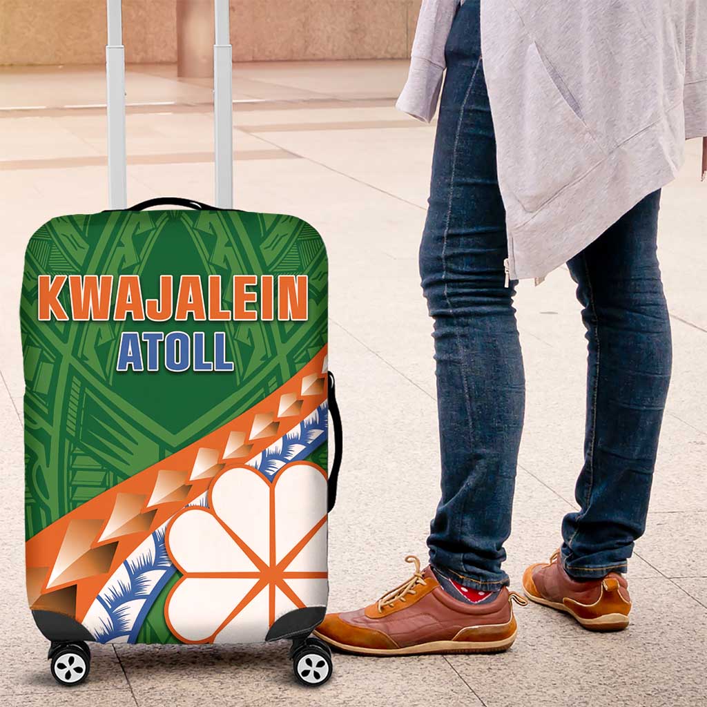 Marshall Islands Kwajalein Atoll Luggage Cover Polynesian Tribal Tattoo