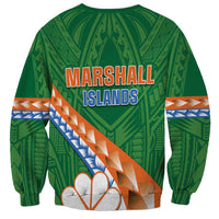 Personalised Marshall Islands Kwajalein Atoll Sweatshirt Polynesian Tribal Tattoo LT05 - Polynesian Pride