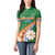 Personalised Marshall Islands Kwajalein Atoll Women Polo Shirt Polynesian Tribal Tattoo