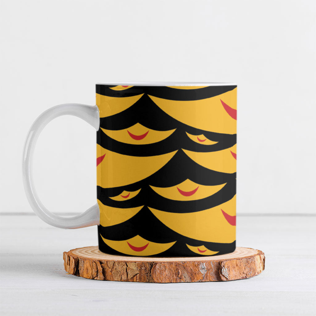 Hawaii Ahu Ula Inspired Ceramic Mug Black Version
