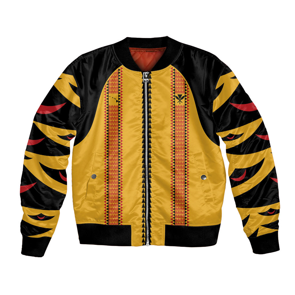 Hawaii Ahu Ula Inspired Bomber Jacket Yellow Version