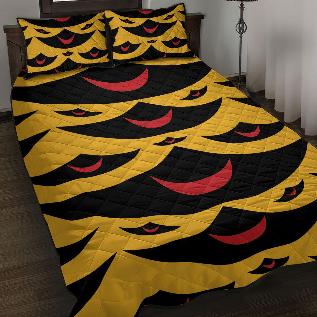 Hawaii Ahu Ula Inspired Quilt Bed Set Yellow Version