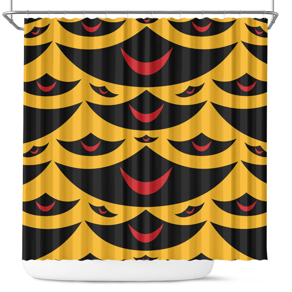 Hawaii Ahu Ula Inspired Shower Curtain Yellow Version