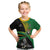 Custom New Zealand And South Africa Rugby Kid T Shirt 2023 Springboks Combine All Black Silver Fern LT05 Green - Polynesian Pride