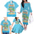 Aloha Hawaii Family Matching Off The Shoulder Long Sleeve Dress and Hawaiian Shirt Funny Macaw Parrot Tropical Vibe