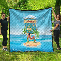 Aloha Hawaii Quilt Funny Macaw Parrot Tropical Vibe