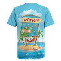 Aloha Hawaii Rugby Jersey Funny Macaw Parrot Tropical Vibe