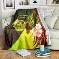 Hawaii State Motto Blanket Hawaiian Tribal Reggae Hammerhead Shark LT05 - Polynesian Pride