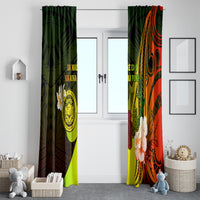 Hawaii State Motto Window Curtain Hawaiian Tribal Reggae Hammerhead Shark LT05 - Polynesian Pride