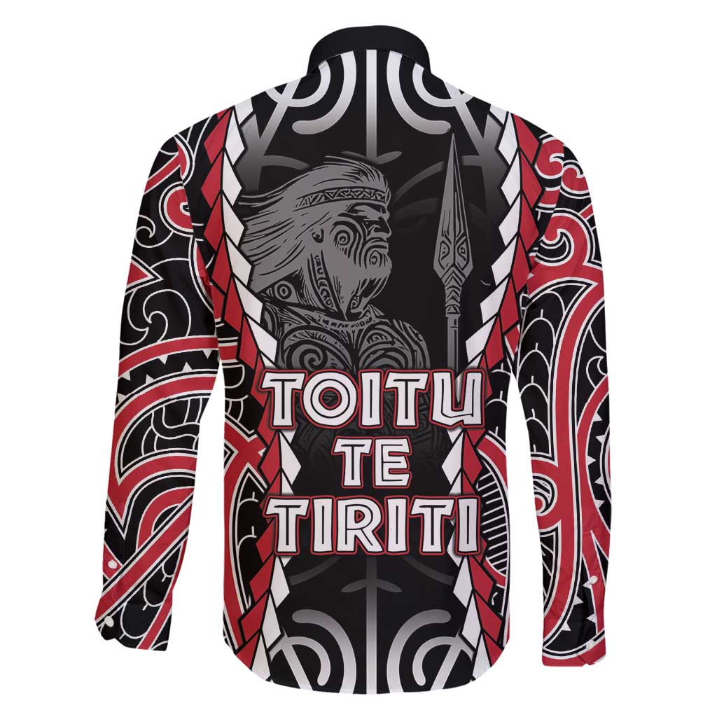 Aotearoa Waitangi Day Family Matching Long Sleeve Bodycon Dress and Hawaiian Shirt Maori Warrior Tribal Tattoo LT05 - Polynesian Pride