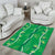 Hawaii Maile Lei Area Rug With Green Monstera Pattern