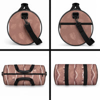 Hawaii Maile Lei Duffle Bag With Brown Monstera Pattern
