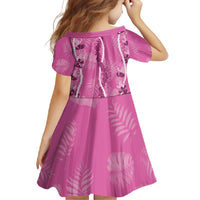 Hawaii Maile Lei Family Matching Off Shoulder Maxi Dress and Hawaiian Shirt With Pink Monstera Pattern