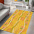 Hawaii Maile Lei Area Rug With Yellow Monstera Pattern