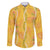 Hawaii Maile Lei Family Matching Off The Shoulder Long Sleeve Dress and Hawaiian Shirt With Yellow Monstera Pattern