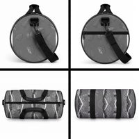Hawaii Maile Lei Duffle Bag With Gray Monstera Pattern
