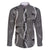 Hawaii Maile Lei Family Matching Off The Shoulder Long Sleeve Dress and Hawaiian Shirt With Gray Monstera Pattern