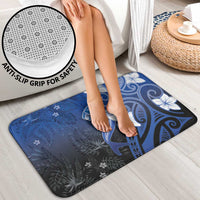 Polynesia Hammerhead Shark Bathroom Set Blue Tribal Pattern With Plumeria LT05 - Polynesian Pride