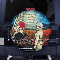 Kei Wareware Tatou New Zealand ANZAC Day Spare Tire Cover Starry Night Inspo Style LT05 - Polynesian Pride