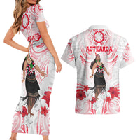 New Zealand Women's Day Couples Matching Short Sleeve Bodycon Dress and Hawaiian Shirt Maori Wahine Polynesian Pattern LT05 - Polynesian Pride