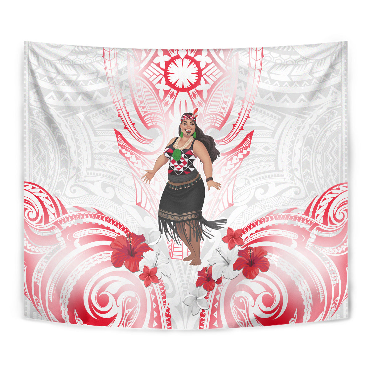 New Zealand Women's Day Tapestry Maori Wahine Polynesian Pattern