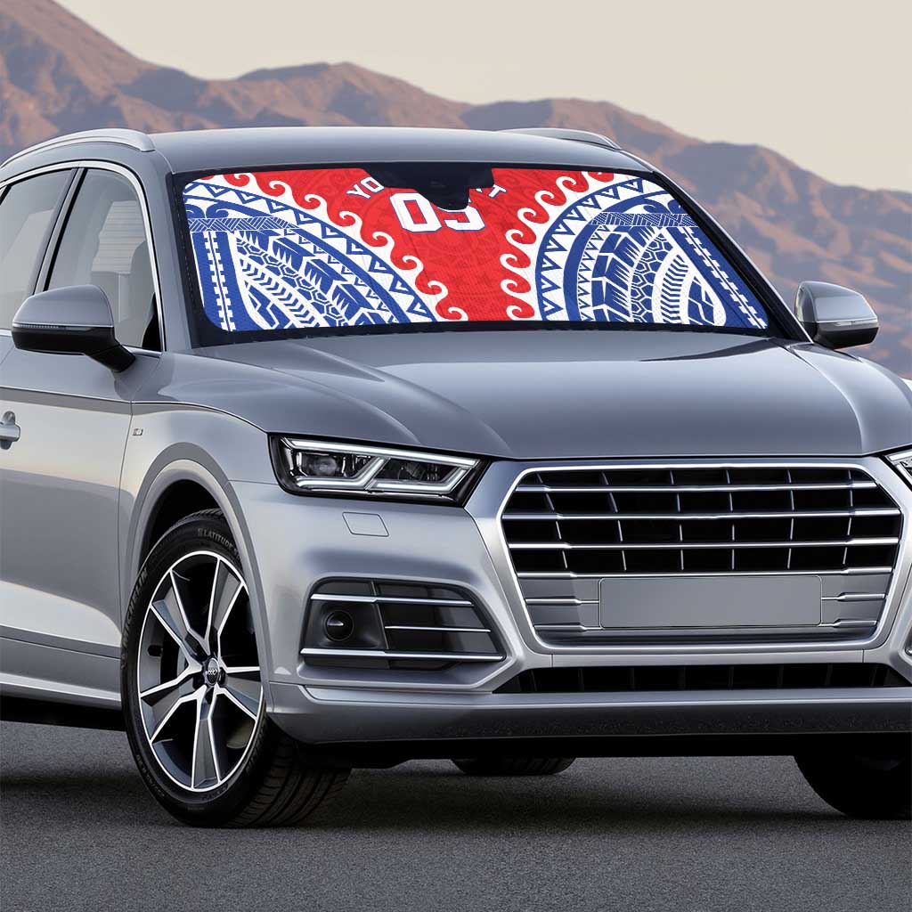 Custom Tuamotu Archipelago Auto Sun Shade Polynesian Tribal Tattoo