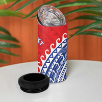 Custom Tuamotu Archipelago 4 in 1 Can Cooler Tumbler Polynesian Tribal Tattoo