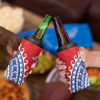 Custom Tuamotu Archipelago 4 in 1 Can Cooler Tumbler Polynesian Tribal Tattoo