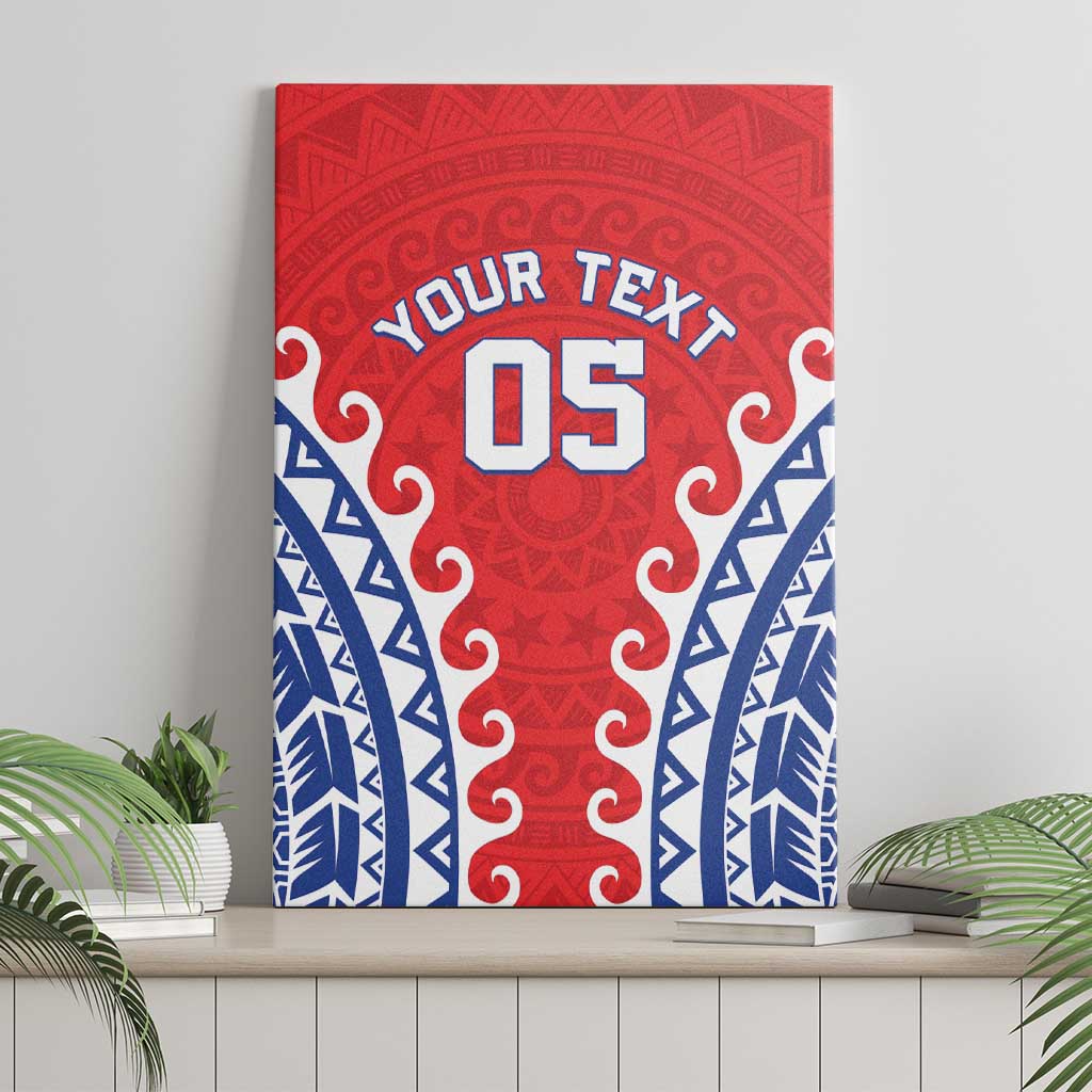 Custom Tuamotu Archipelago Canvas Wall Art Polynesian Tribal Tattoo