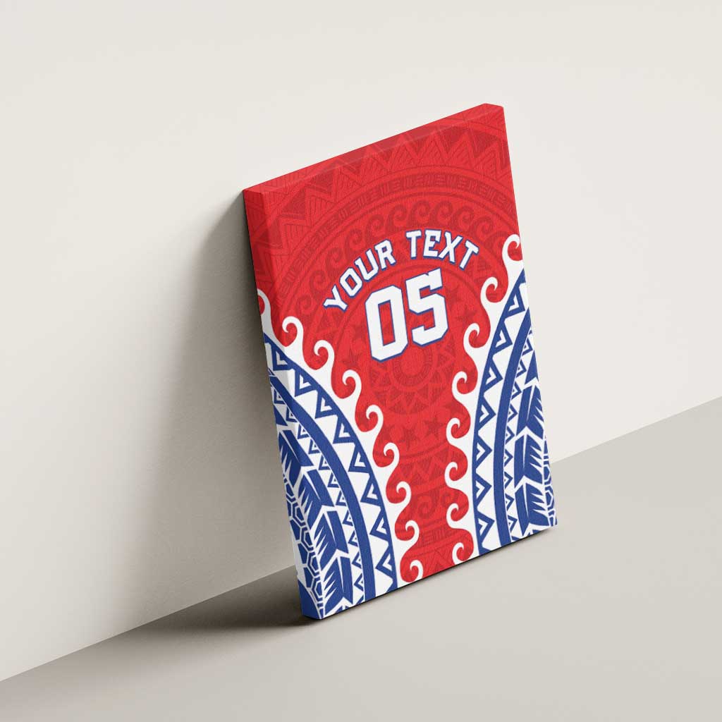 Custom Tuamotu Archipelago Canvas Wall Art Polynesian Tribal Tattoo