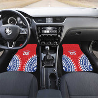 Custom Tuamotu Archipelago Car Mats Polynesian Tribal Tattoo