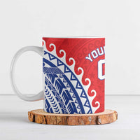 Custom Tuamotu Archipelago Ceramic Mug Polynesian Tribal Tattoo LT05 Red - Polynesian Pride