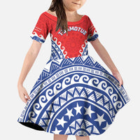Custom Tuamotu Archipelago Family Matching Summer Maxi Dress and Hawaiian Shirt Polynesian Tribal Tattoo