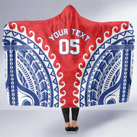 Custom Tuamotu Archipelago Hooded Blanket Polynesian Tribal Tattoo